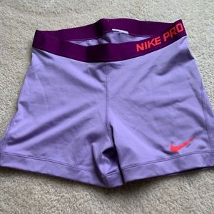 Nike Pro purple spandex